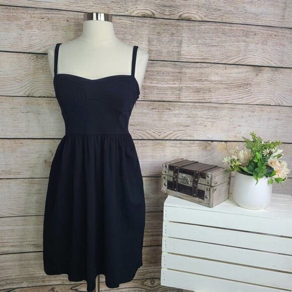 Cynthia Steffe Women’s Little Black Dress Sweetheart Fit and Flare Dress Size 4